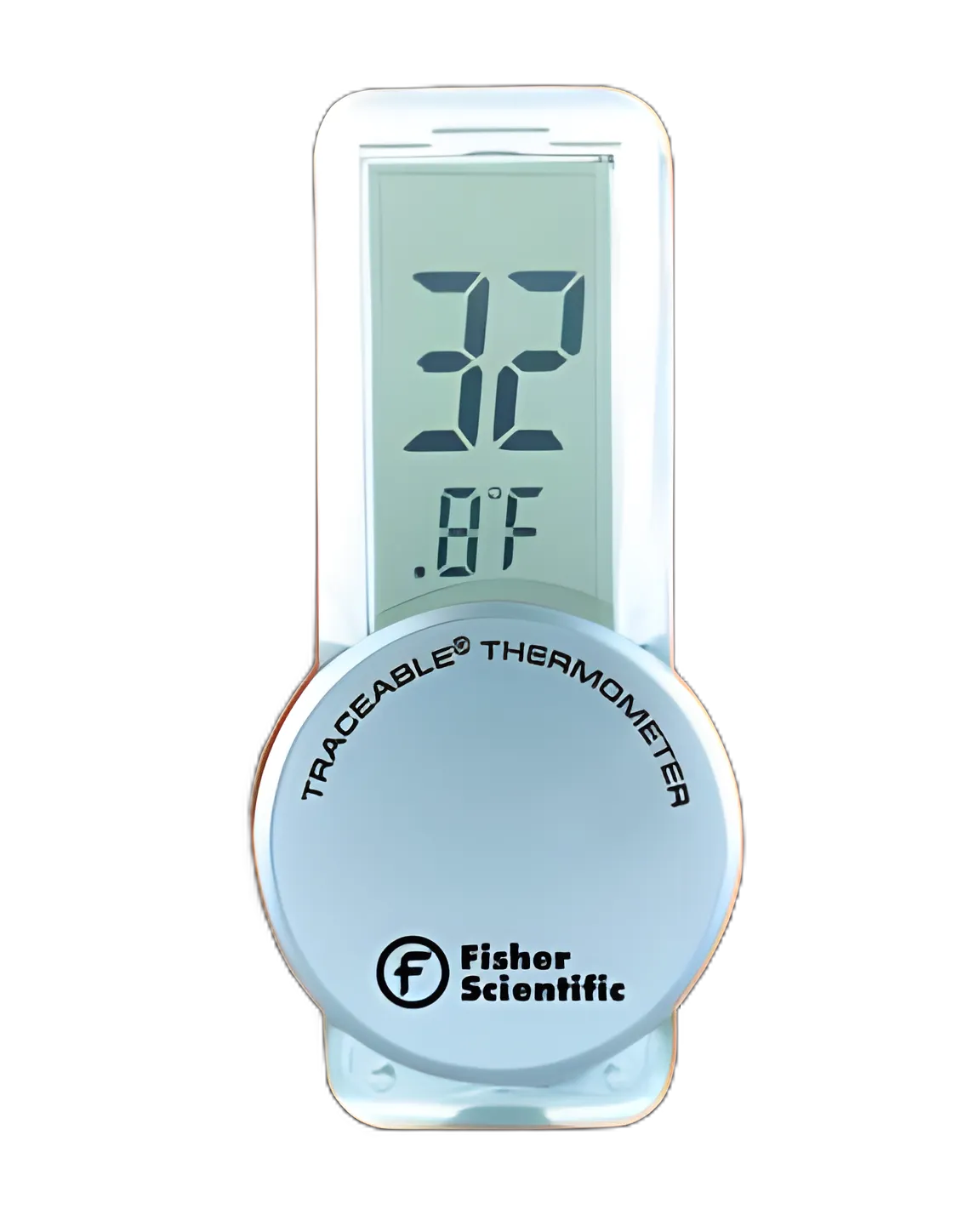 Digital Thermometer Fisherbrand™ Econo Traceable® Fahrenheit / Celsius 14° to 131°F (-9.9° to +55°C) Without External Probe Door / Wall Mount Battery Operated