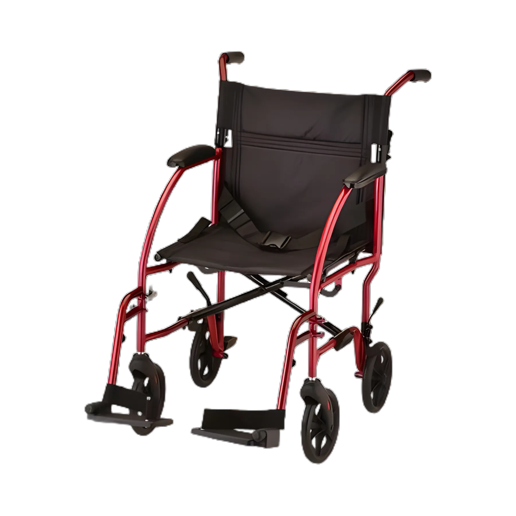 Nova Ortho-Med Lightweight Transport Chair 18" Seat, Desk-Length Arms, Swing-Away Footrests - 379R