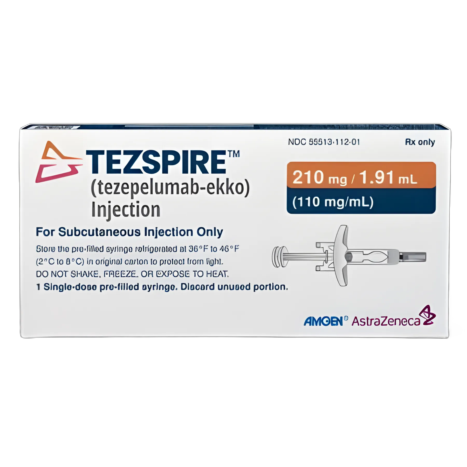 TEZSPIRE™ Tezepelumab-ekko 210 mg Injection Prefilled Syringe 1.91 mL