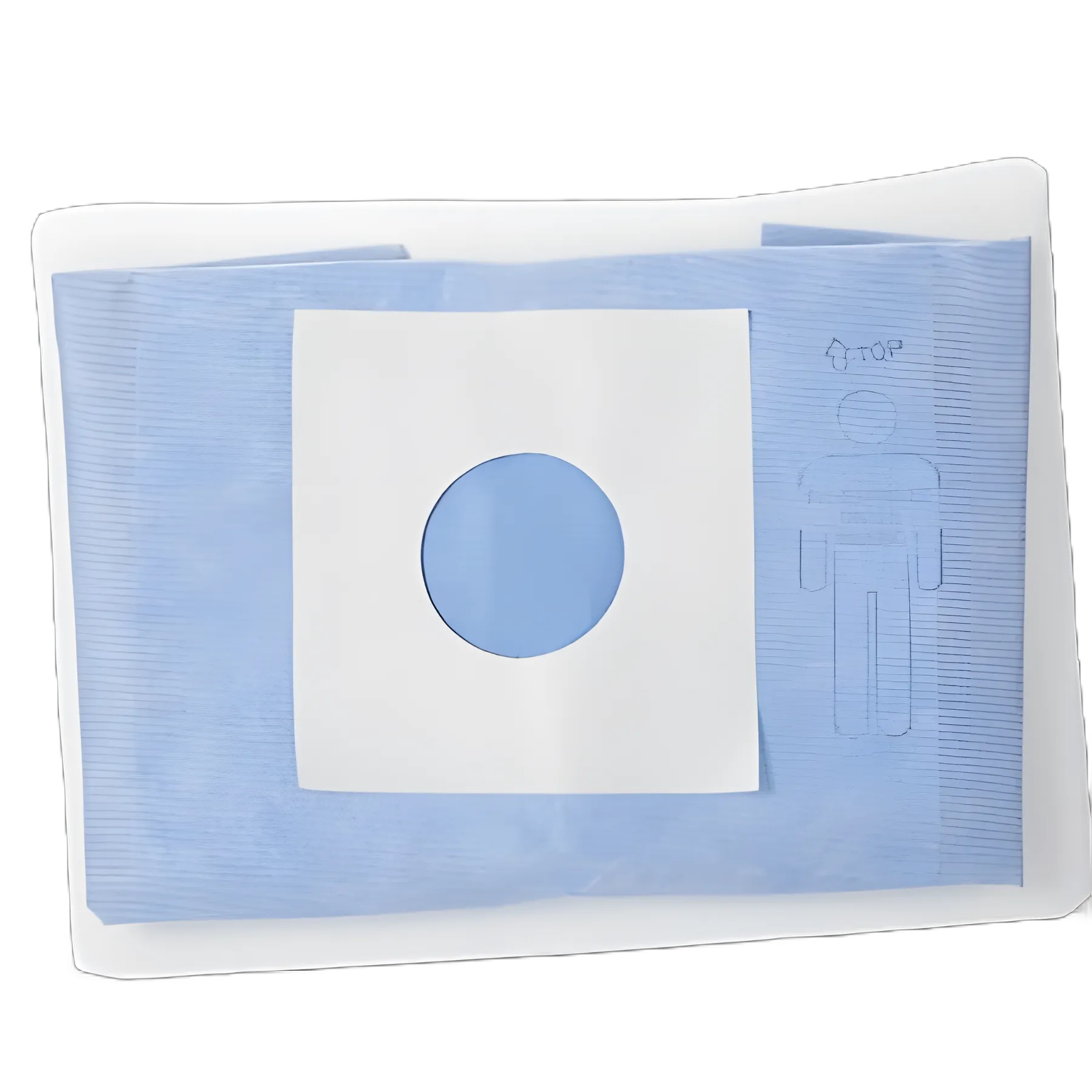 McKesson Minor Procedure Sterile Surgical Drape 48x60 Inch with Adhesive Fenestration