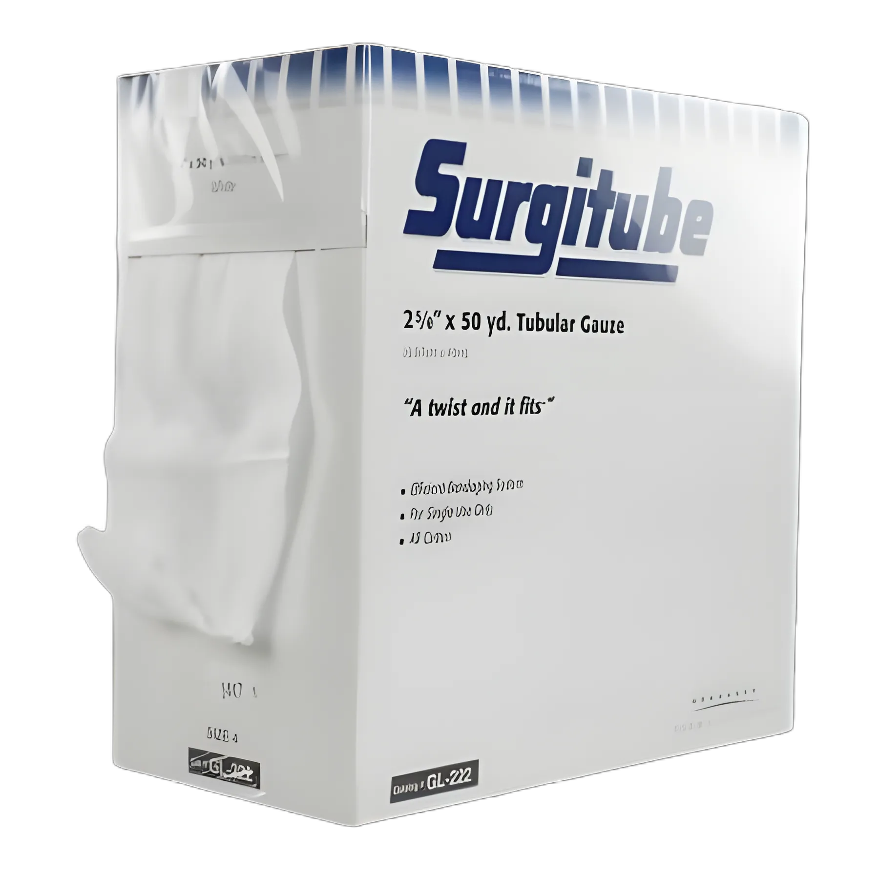 Tubular Retainer Dressing Surgitube® Cotton 2-5/8 Inch X 50 Yard Size 4 White Arm / Lower Leg NonSterile