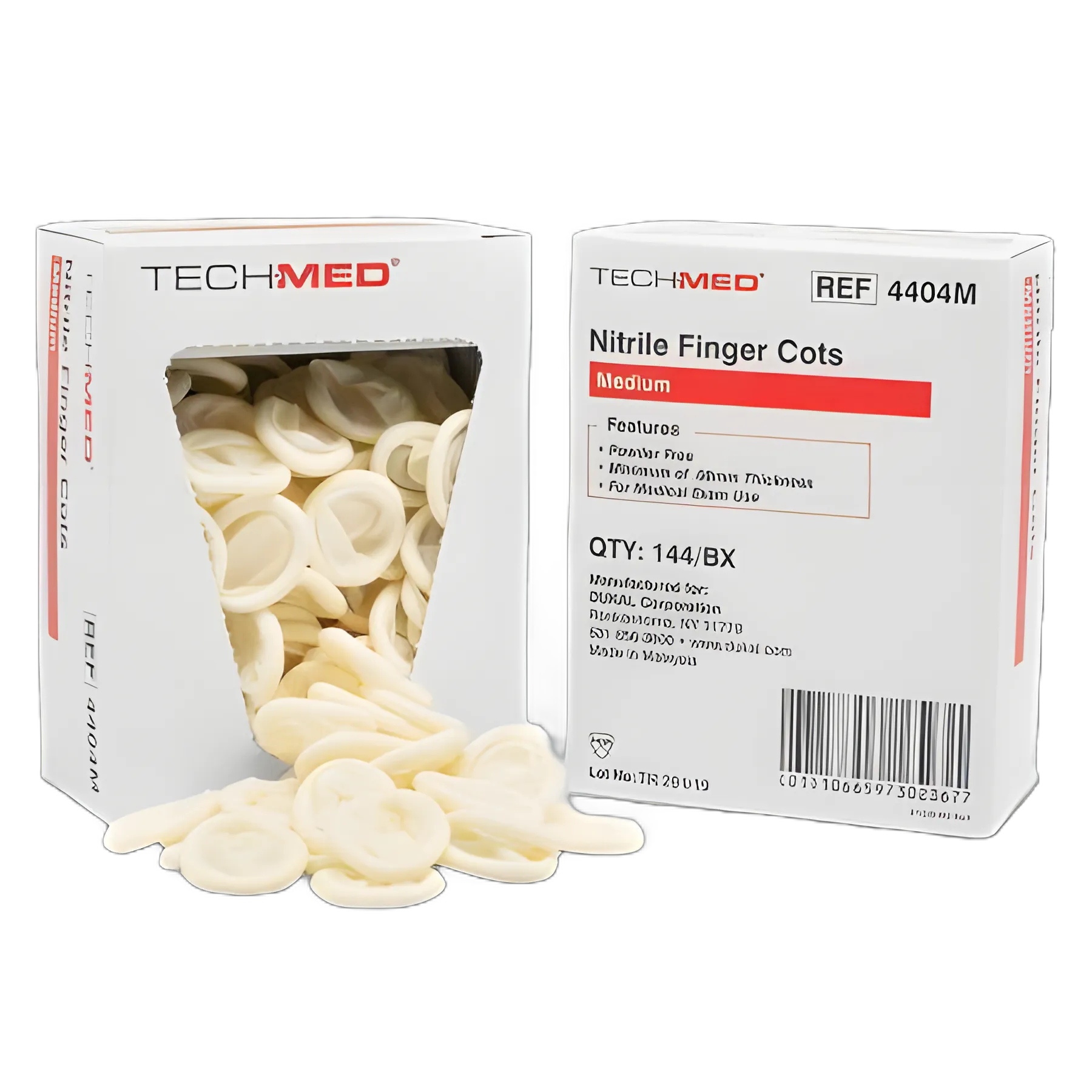 Finger Cot Medium 2-1/4 Inch Length Powder Free Nitrile NonSterile