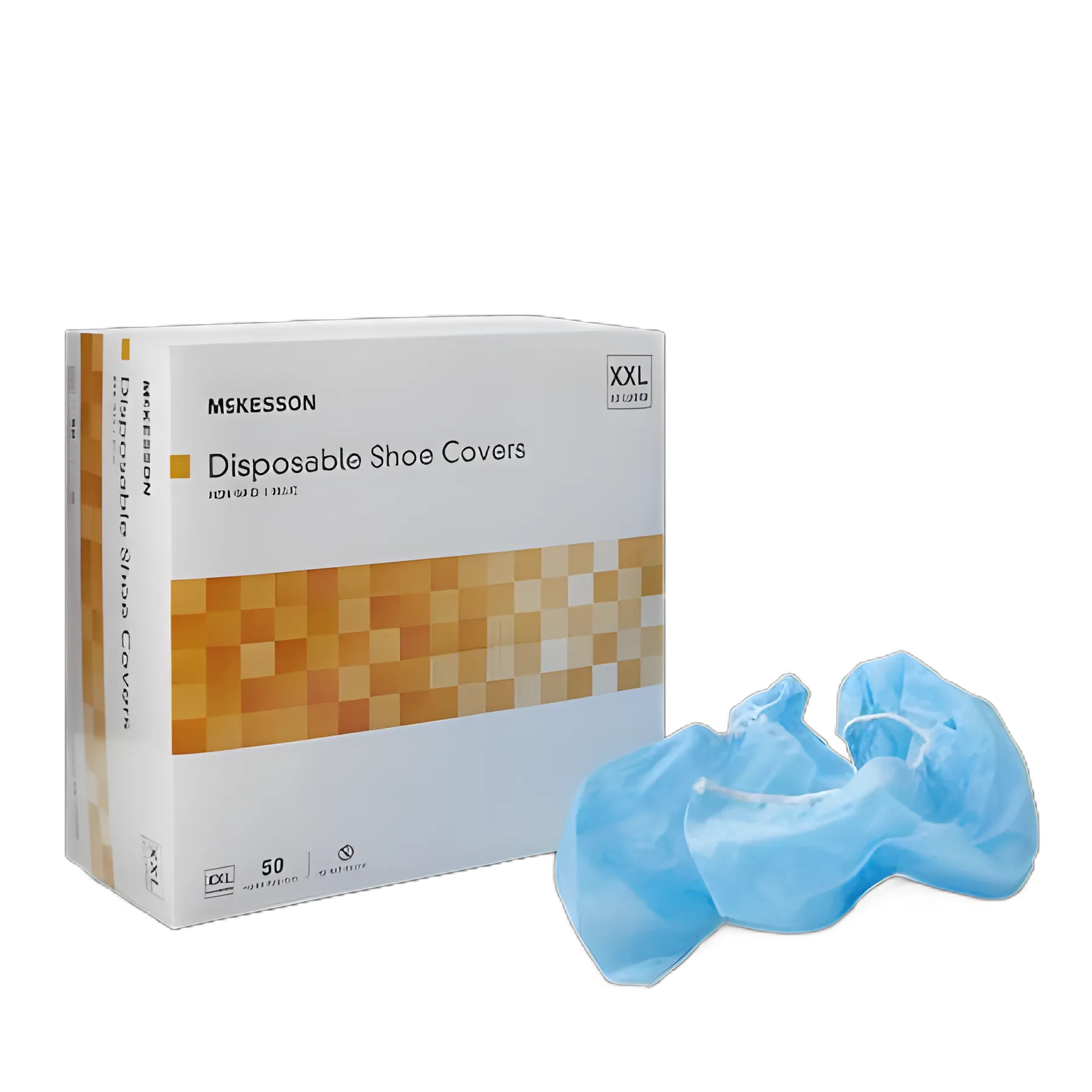 Shoe Cover McKesson 2X-Large Shoe High Nonskid Sole Blue NonSterile
