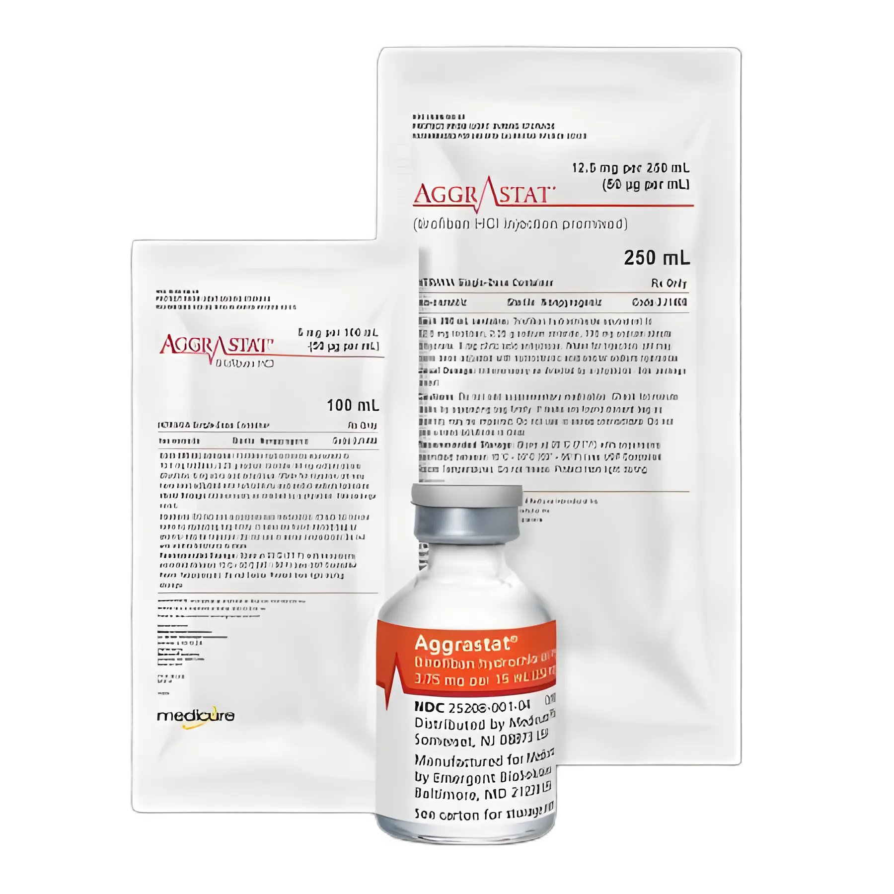 Aggrastat® Tirofiban 50 mcg / mL Injection Flexible Bag 250 mL