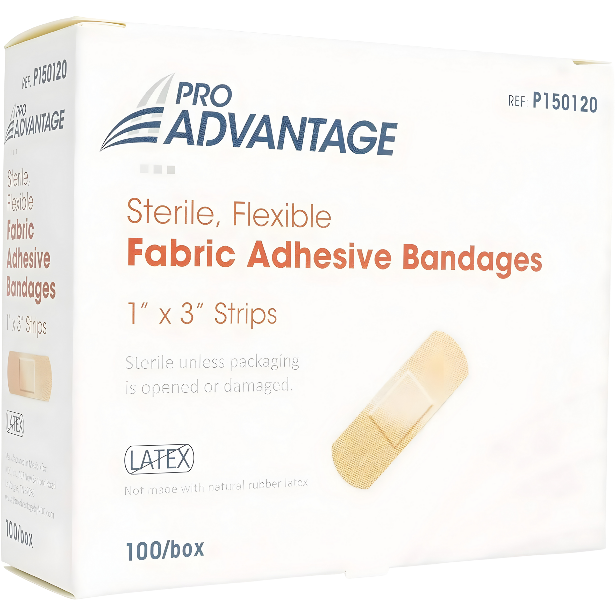 Adhesive Bandage, Strips, 1" x 3"
