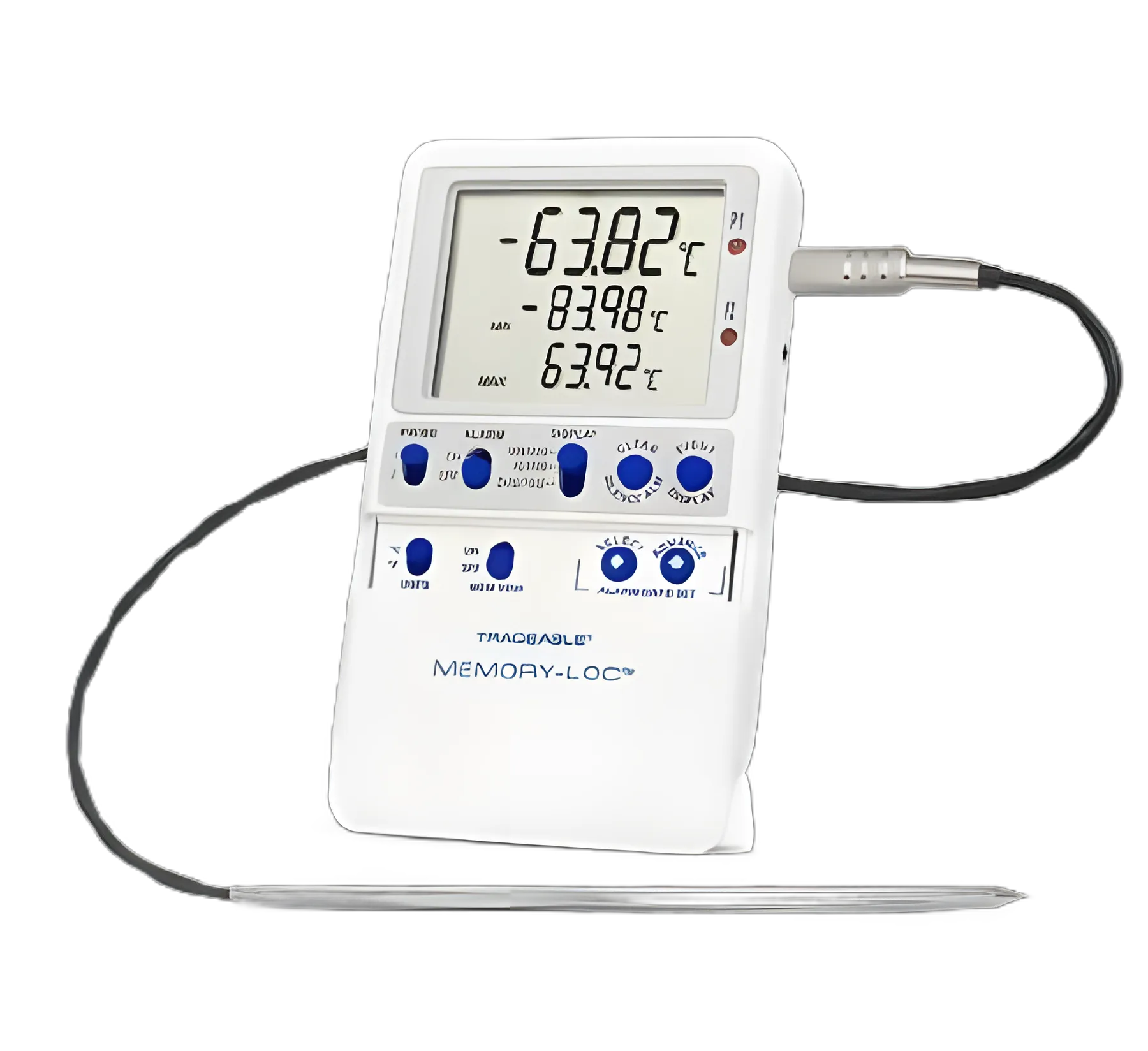 Traceable® Memory-Loc™ Ultra-Low Freezer Thermometer with Stainless Steel Probe