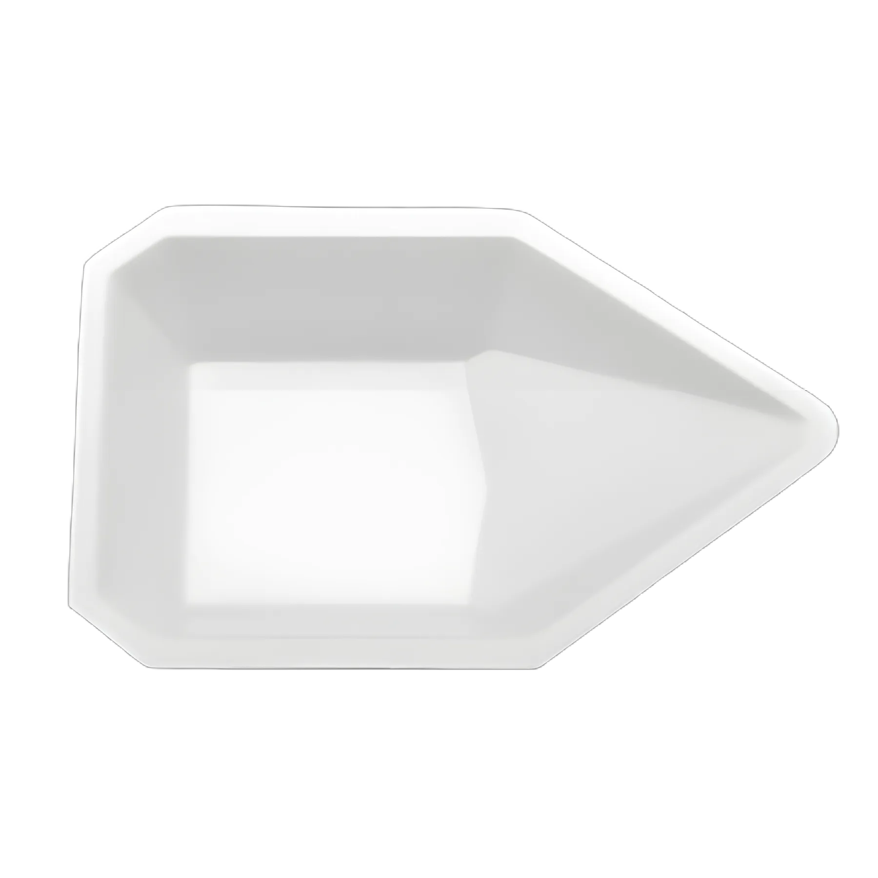 White Polystyrene Weighing Dish with Flat Bottom - HS1419B by Heathrow Scientific
