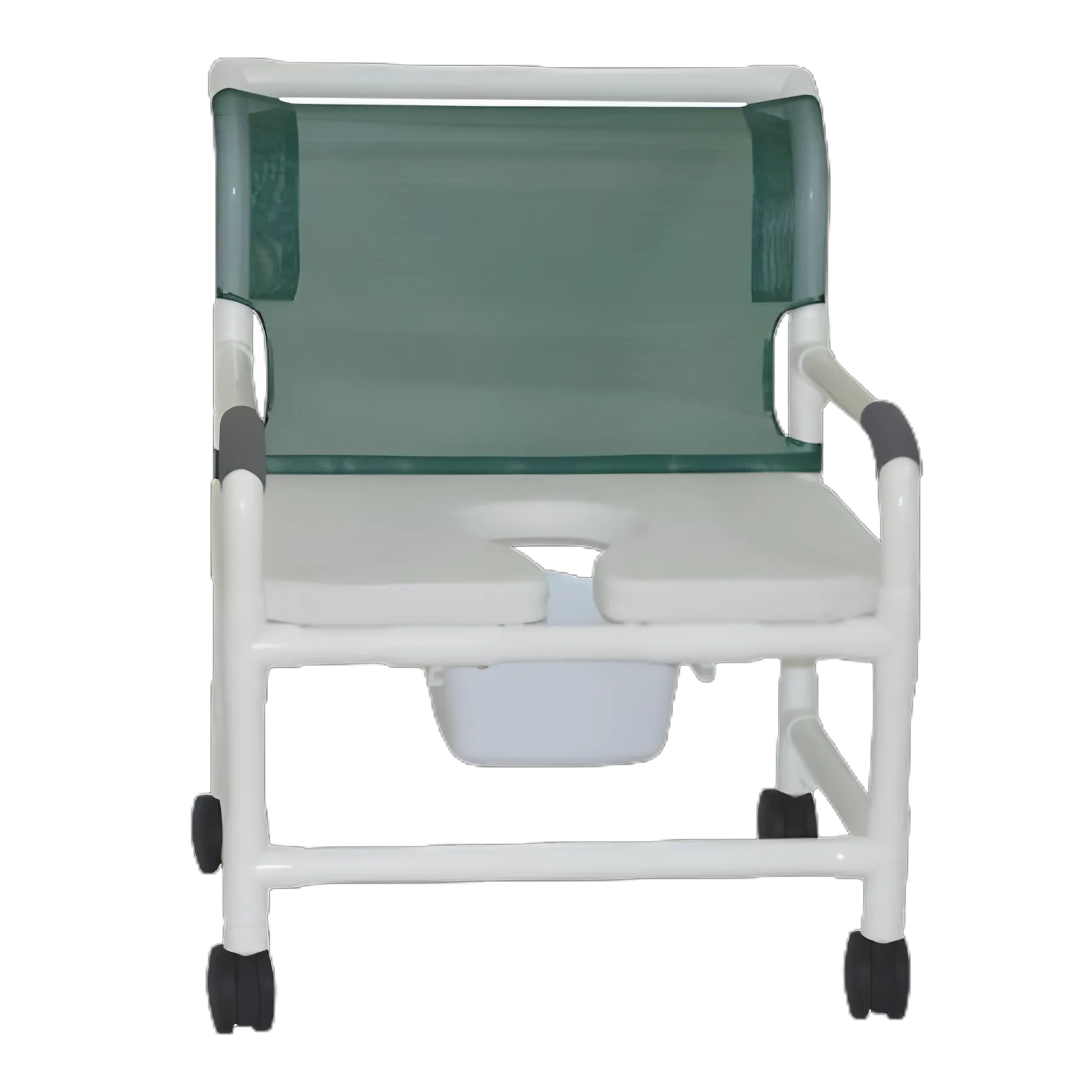 Commode / Shower Chair MJM International PVC Frame 375 lbs. Weight Capacity