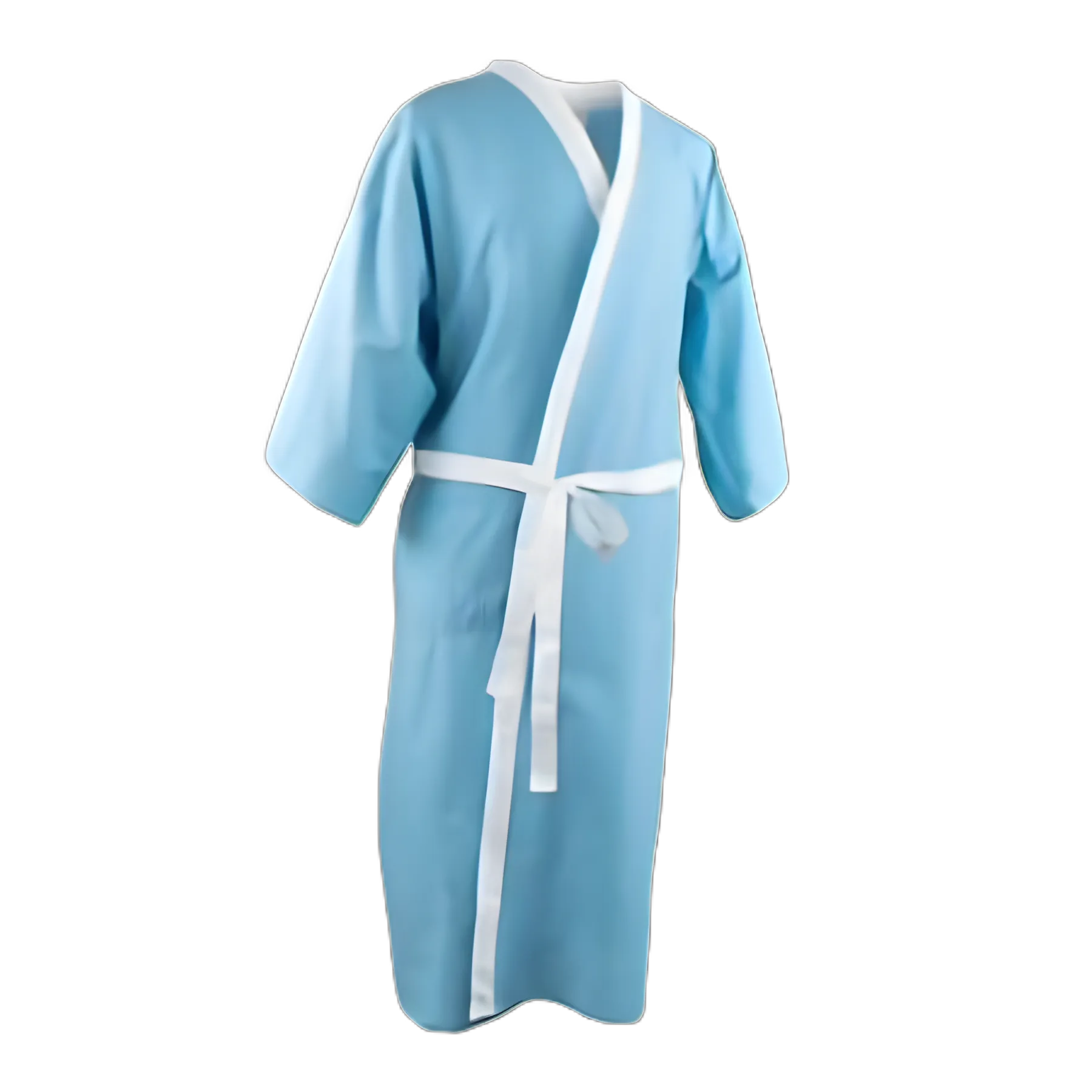 Patient Robe Unisex 2X-Large Gray Reusable
