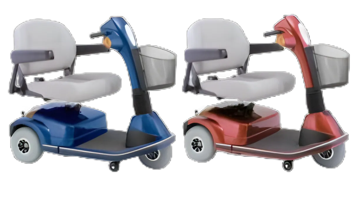 3 Wheel Electric Scooter Maxima 500 lbs. Weight Capacity Red / Blue