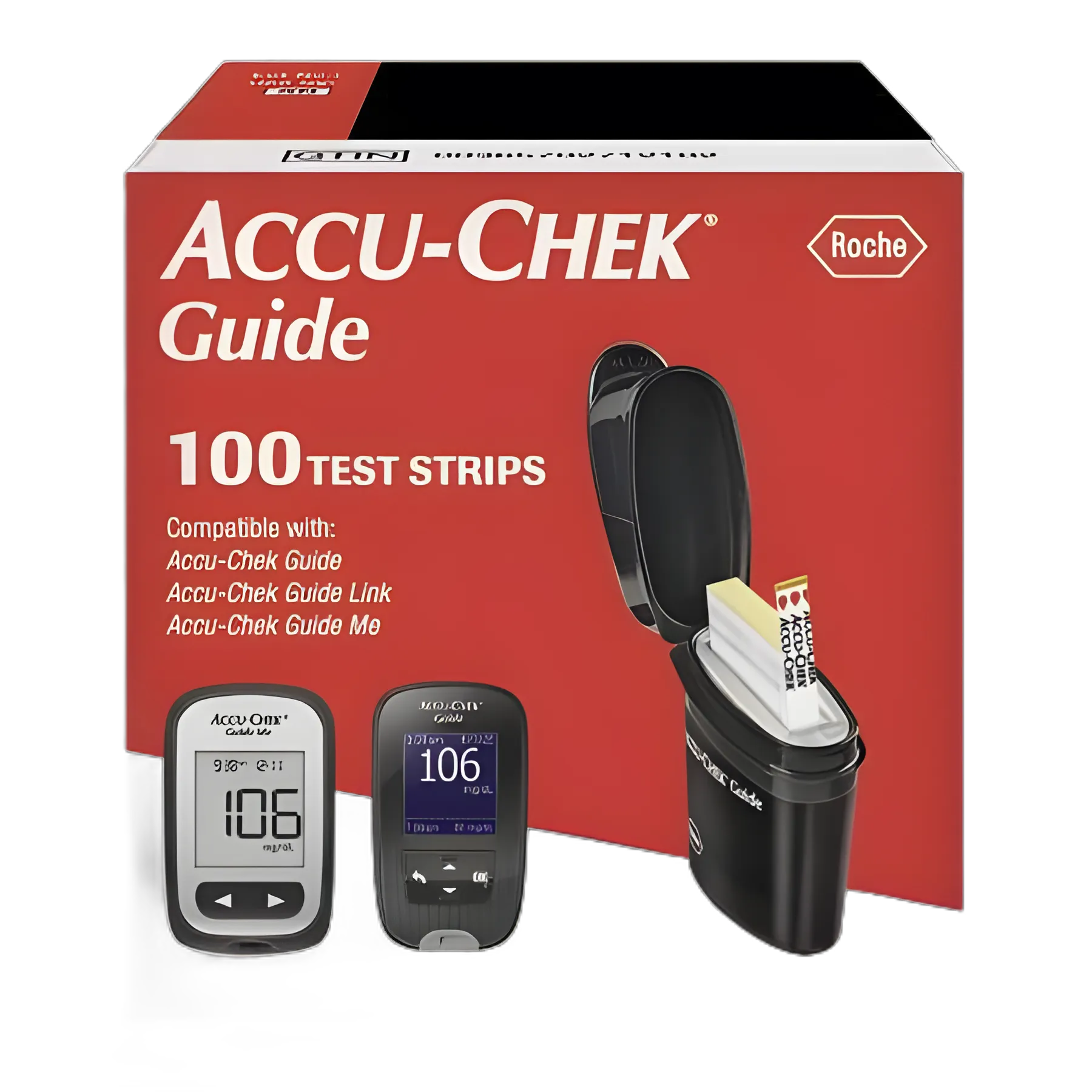 Accu-Chek® Blood Glucose Test Strips - Pack of 100