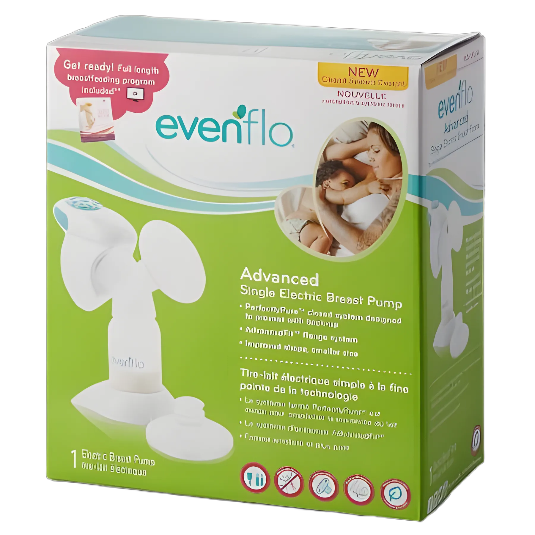 Evenflo Advanced Single Electric Breast Pump for Efficient Milk Expression