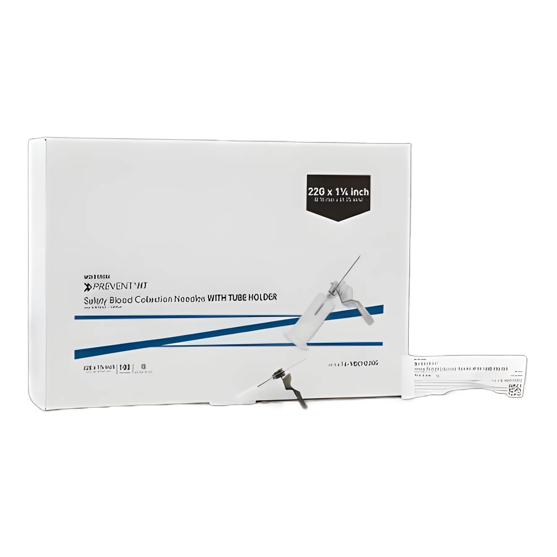 McKesson Prevent® HT 22G 1-1/4" Safety Blood Collection Needle with Holder - Sterile