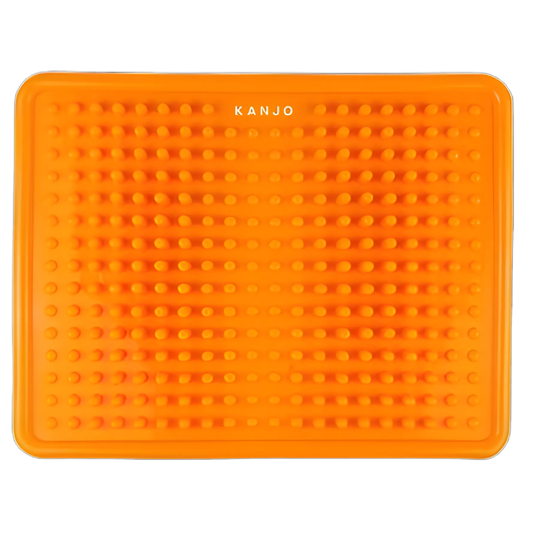 Kanjo Accupressure Foot Mat Orange PVC Plastic 10-1/2 X 13-1/2 Inch