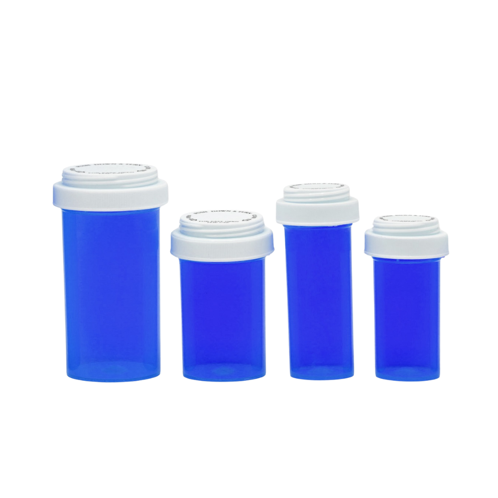 MHC Medical - Easytouch - 851602 - Reversible Caps 16 Dram BLUE